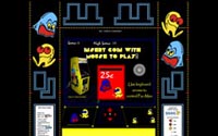 Pac-Man themed game for Flash class in college.  Arrow keys control Pac-Man.